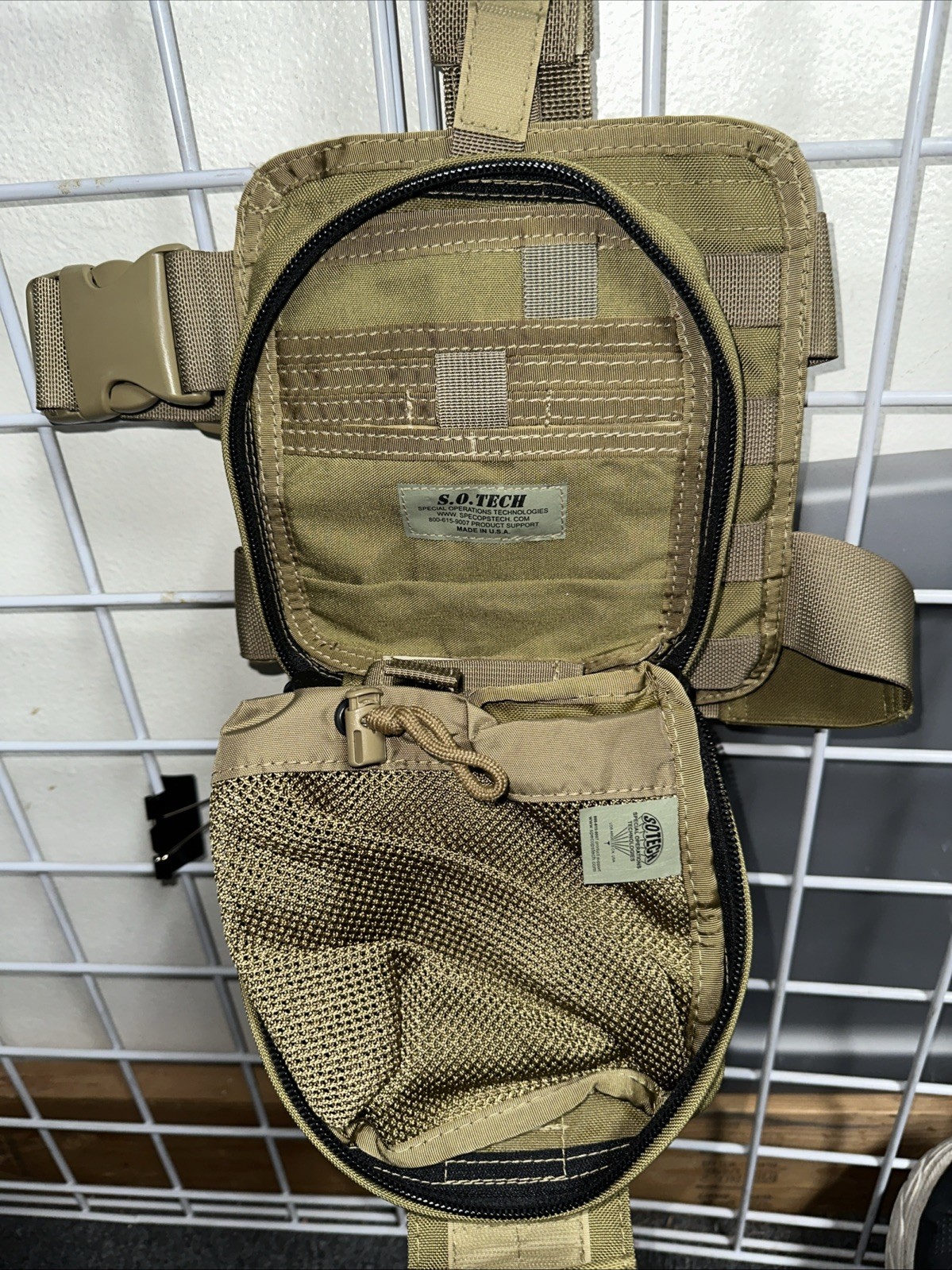 NEW S.O. Tech SOF Issued IFAK Medical Pouch Molle with drop leg panel