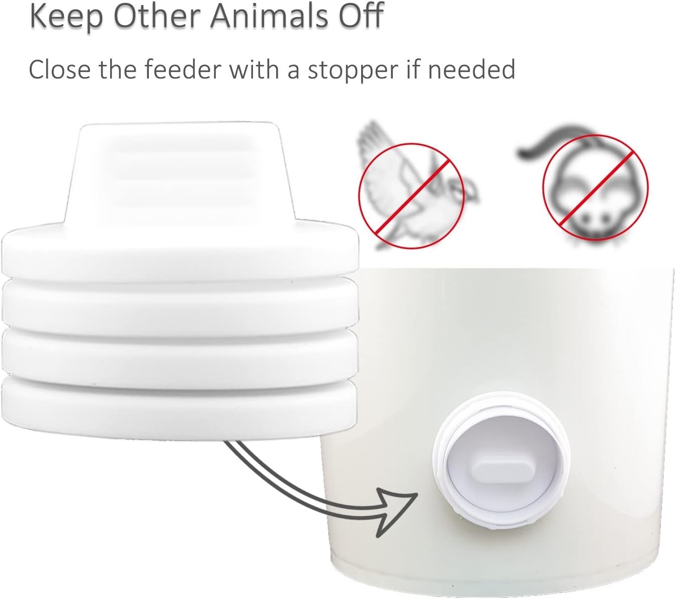 4-Port Gravity Chicken Feeder with Hole Saw - Durable & Mess-Free Solution