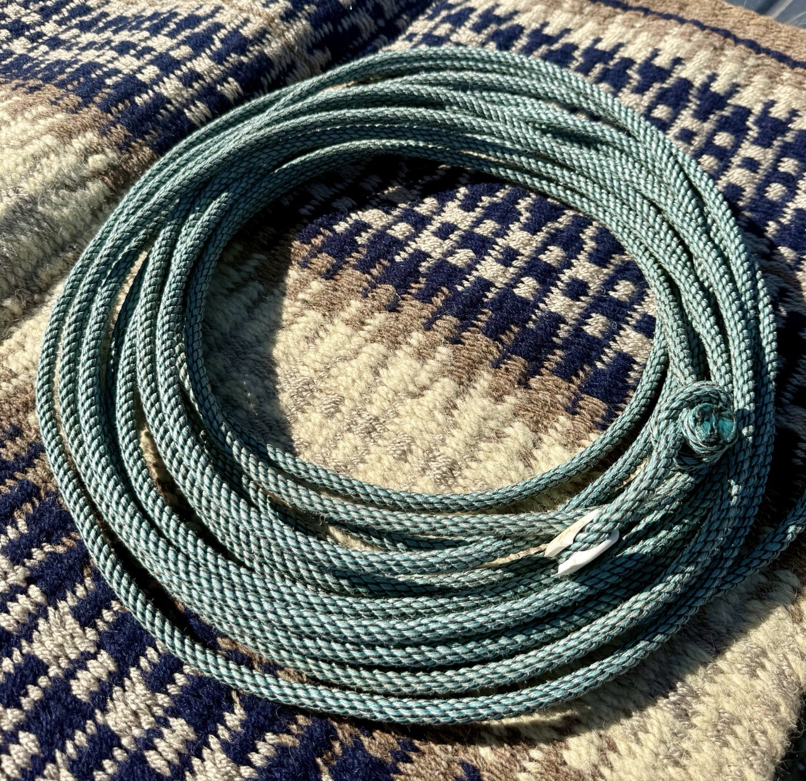 Ranch rope, Poly, “Pit Viper” By 3:10 Ranch ropes. 50’, 4 Strand, 9.5 mm.