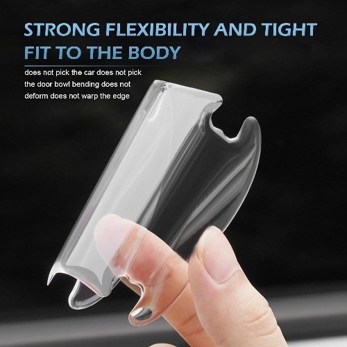 8PCS Car Door Handle Protector, Transparent Handle Bowl Scratch Protector, Car D