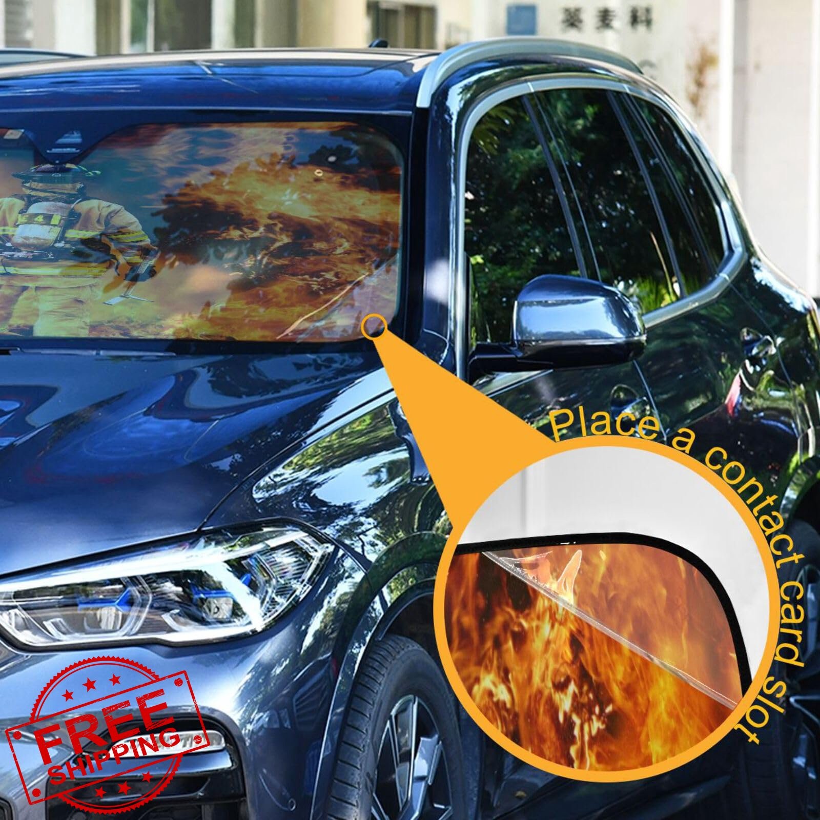 Oarencol Firefighter Sun Shade 55x27.6