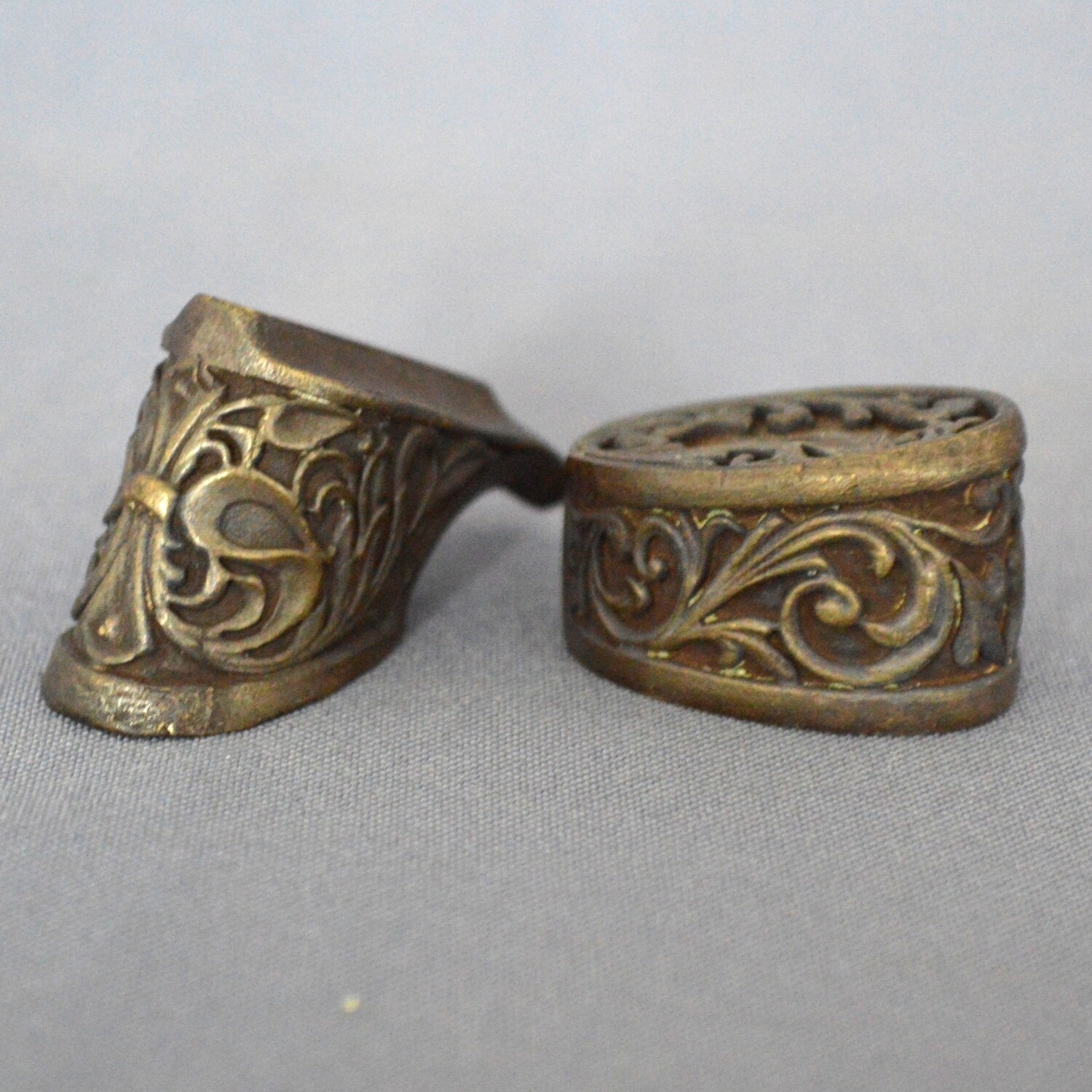 " SET #2 " CASTING SOLID BRONZE SET FINGER GUARD BOLSTER & POMMEL CUSTOM MAKING