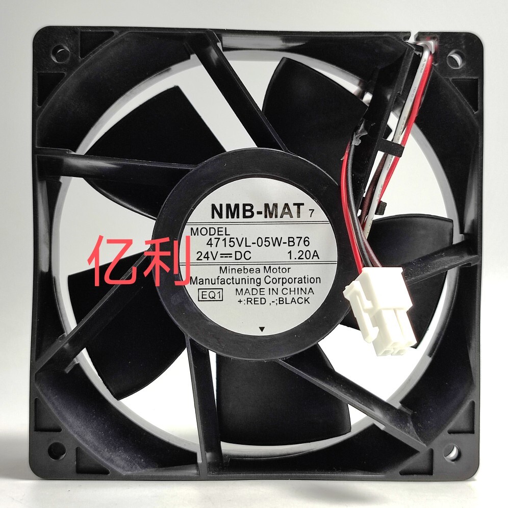 4715VL-05W-B76 EQ1 EQ2 EQ3 For NMB DC 24V 1.20A 120x120x38mm 4-wire Cooling Fan