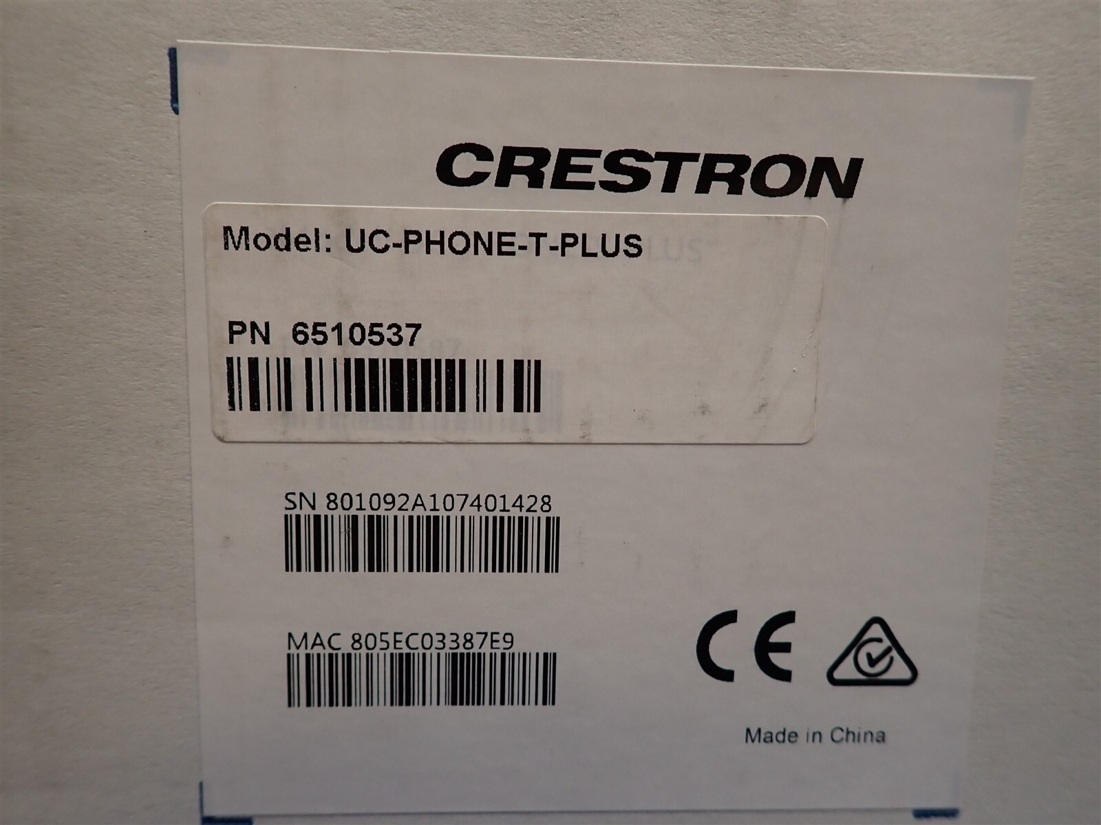 NEW Crestron UC-PHONE-T-PLUS Flex VoIP Desk Phone with Tilt Screen (E29)