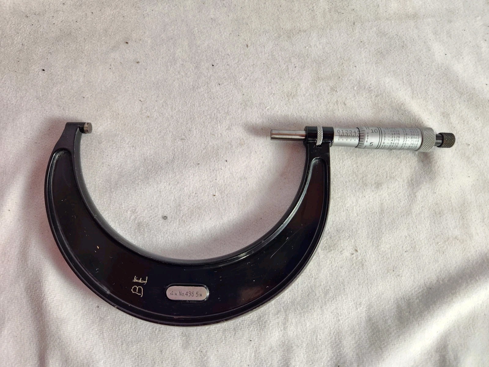 Starrett 4-5" Outside Micrometer No. 436RL w/box .001" Resolution