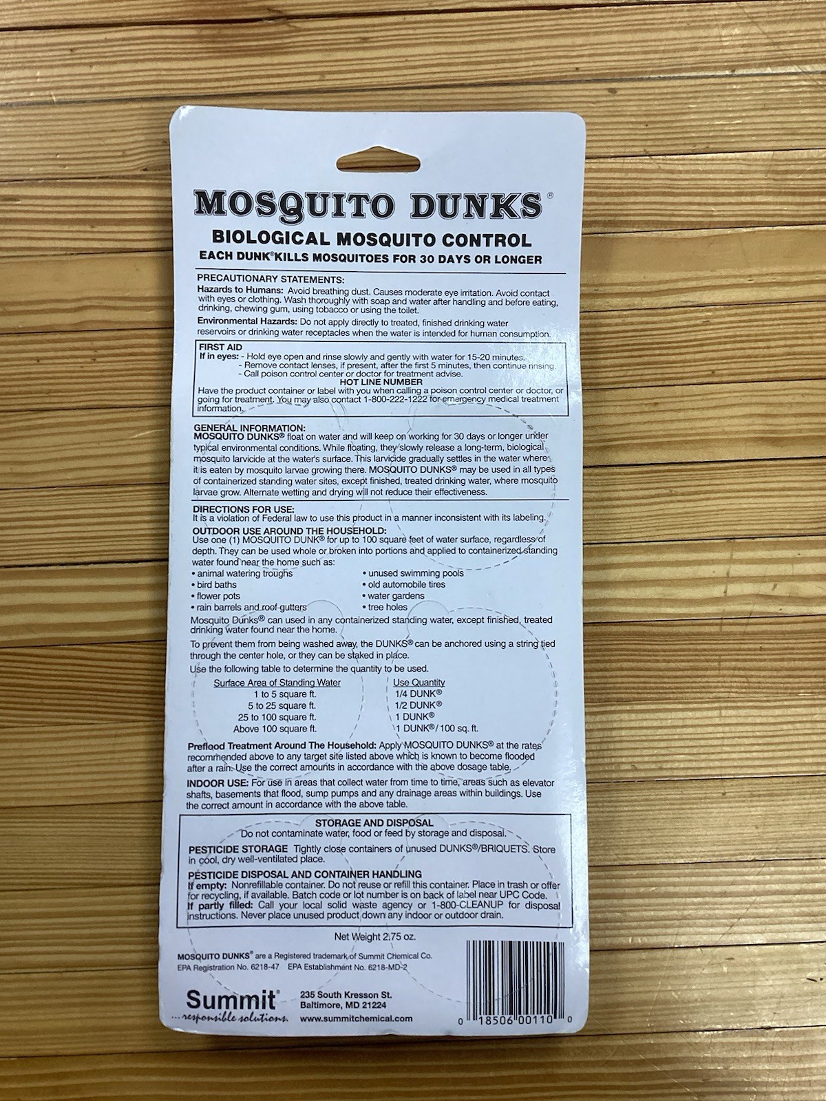 Summit Mosquito Dunks 6-Pack (110-12)