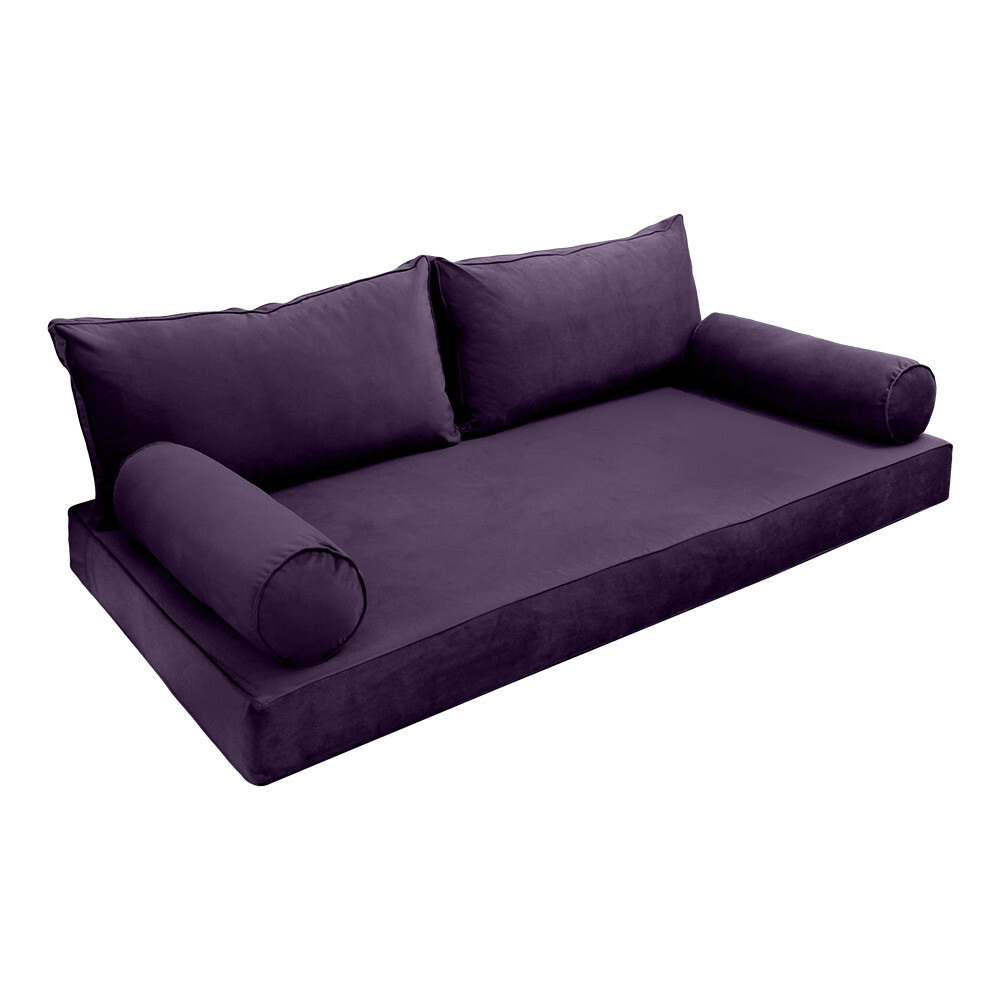 Model V2 Full Velvet Same Pipe Indoor Daybed Mattress Pillow Complete Set AD339