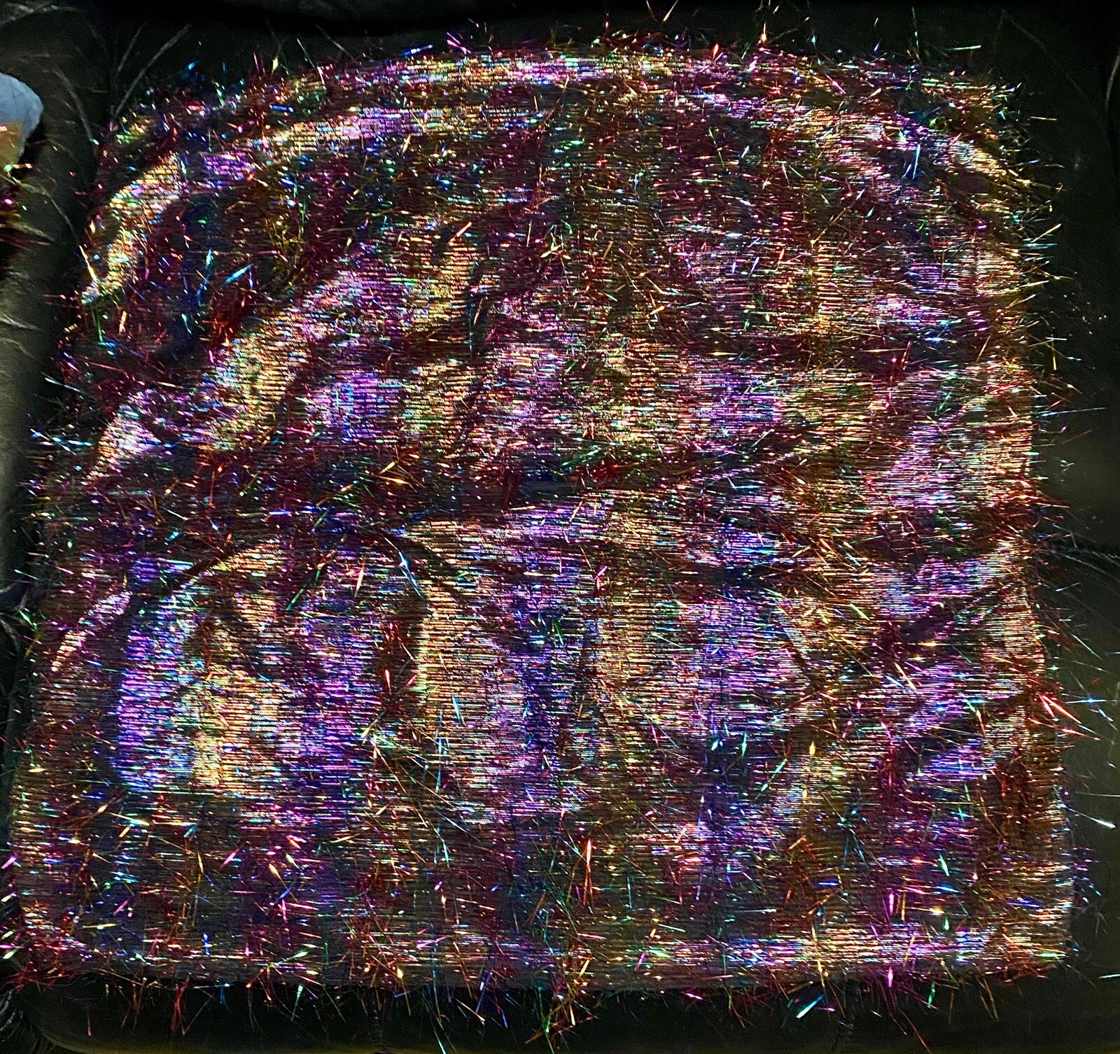 Beadz N Blingz N Fabulouz Thingz Handmade Pillow Cover Purple Turquoise Frills