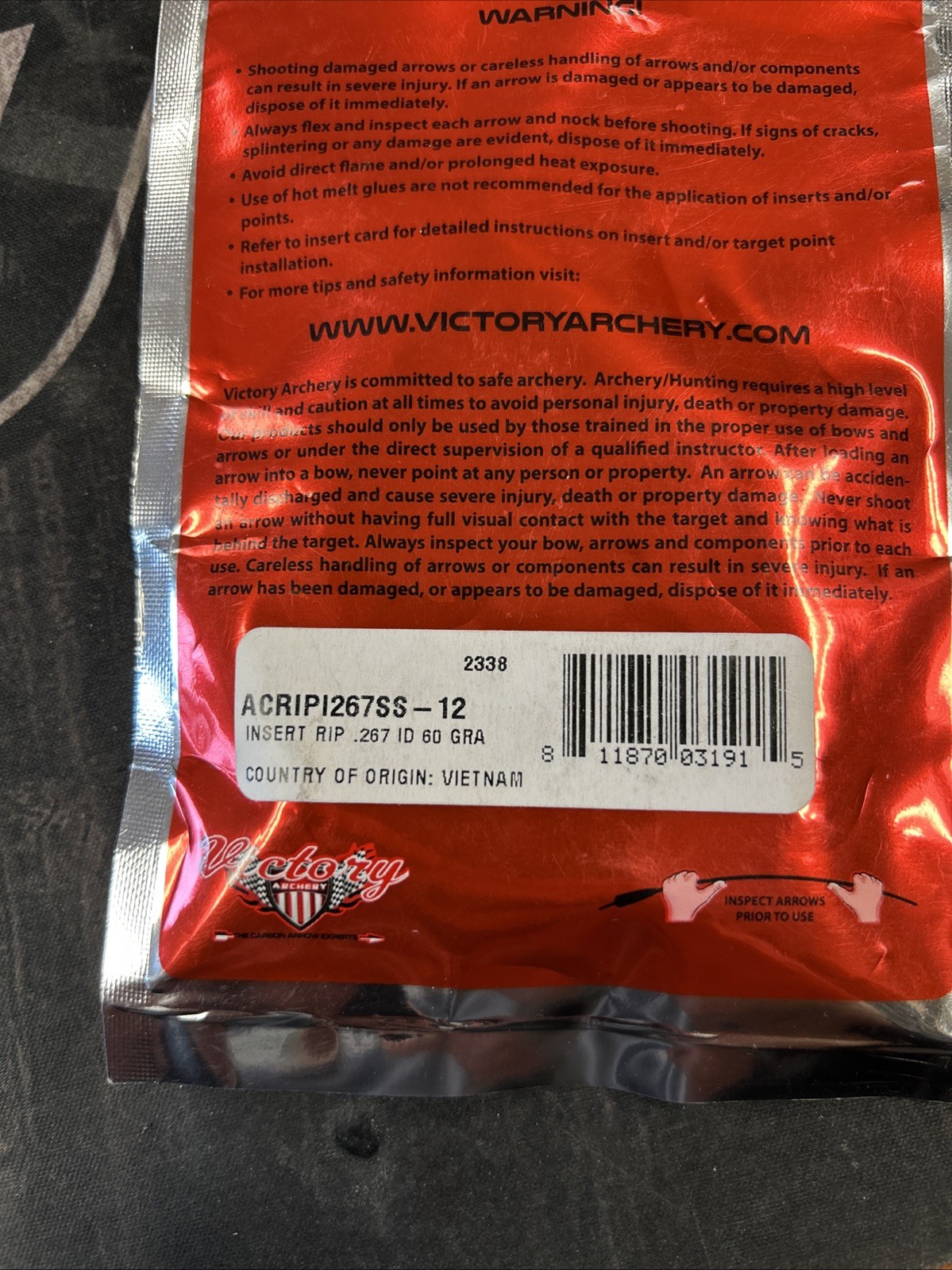 Victory Archery Insert Rip .267