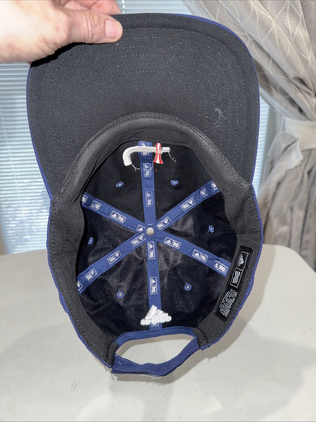 Adidas Golf Tee Logo Flex Band Hat Cap Hook Loop Polyester