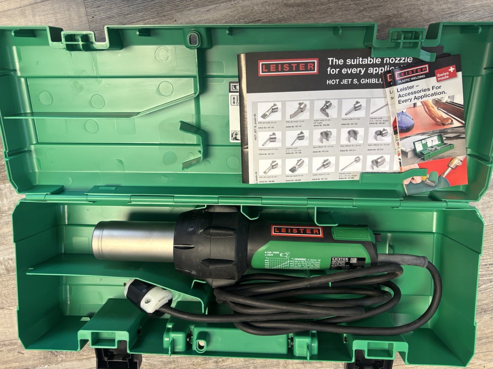 Leister 120V 2400W ELECTRON ST Powerful Handheld Hot Air Heat Gun - 145.562