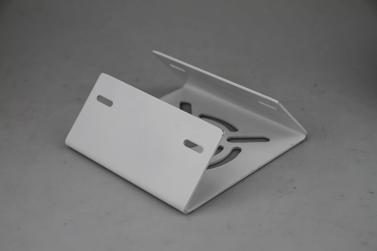 Universal Vertical Pole Mount for Security Camera, White | Solid Metal Bracket