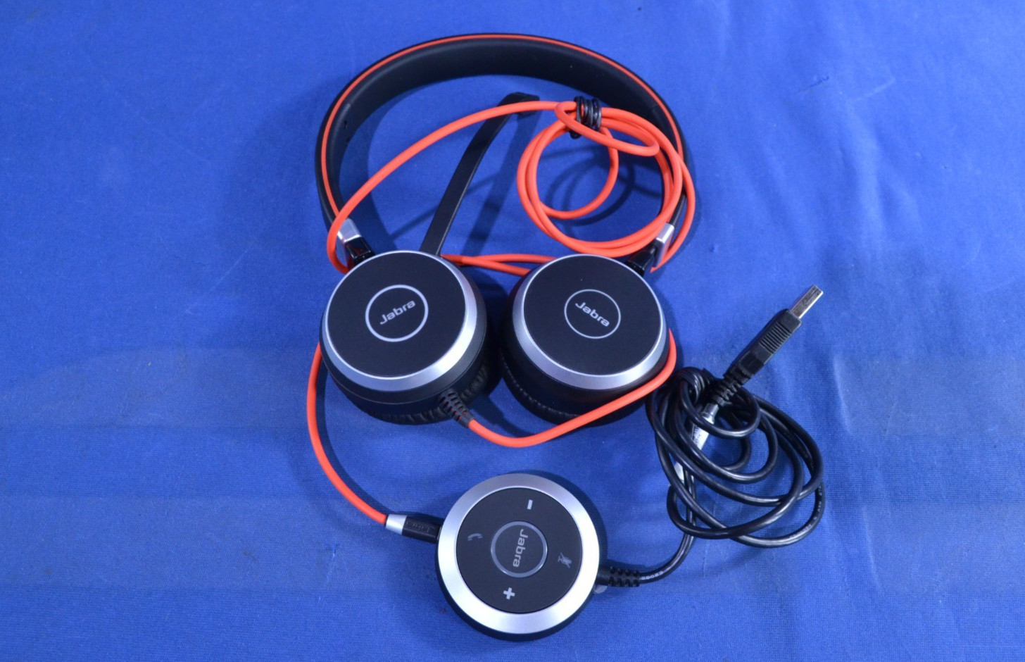 Lot of 7 Jabra Evolve 40  Wired Duo Headset (J071705)
