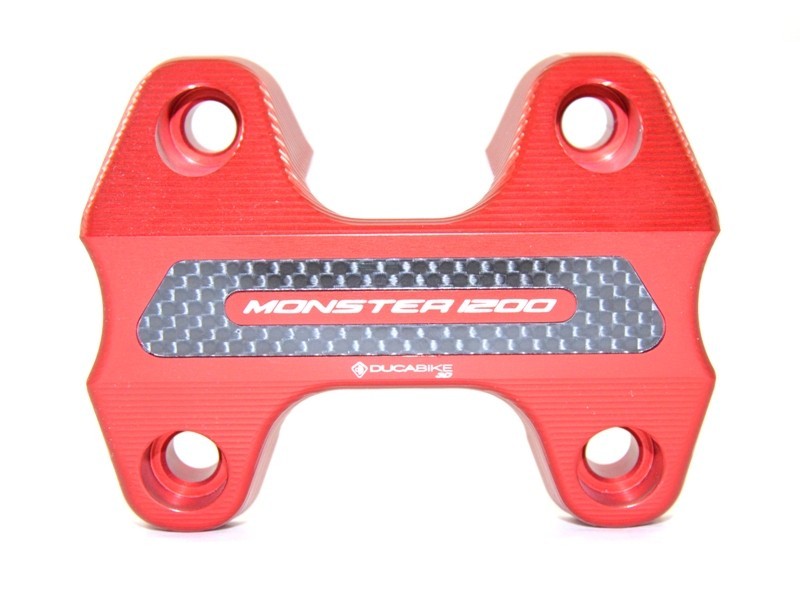 Ducabike Ducati Monster 1200/S CNC Handlebar Clamp - Red