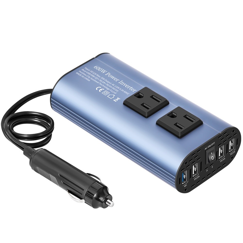 Car inverter sine wave 300/500W car power supply 12v to 110v converter