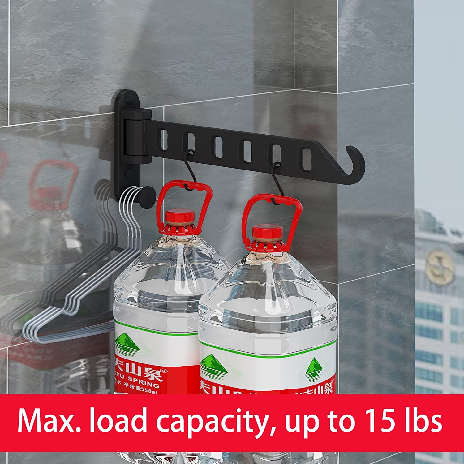 Wall Mounted Clothes Hangers, Foldable Clothing Drying Racks for Laundry
