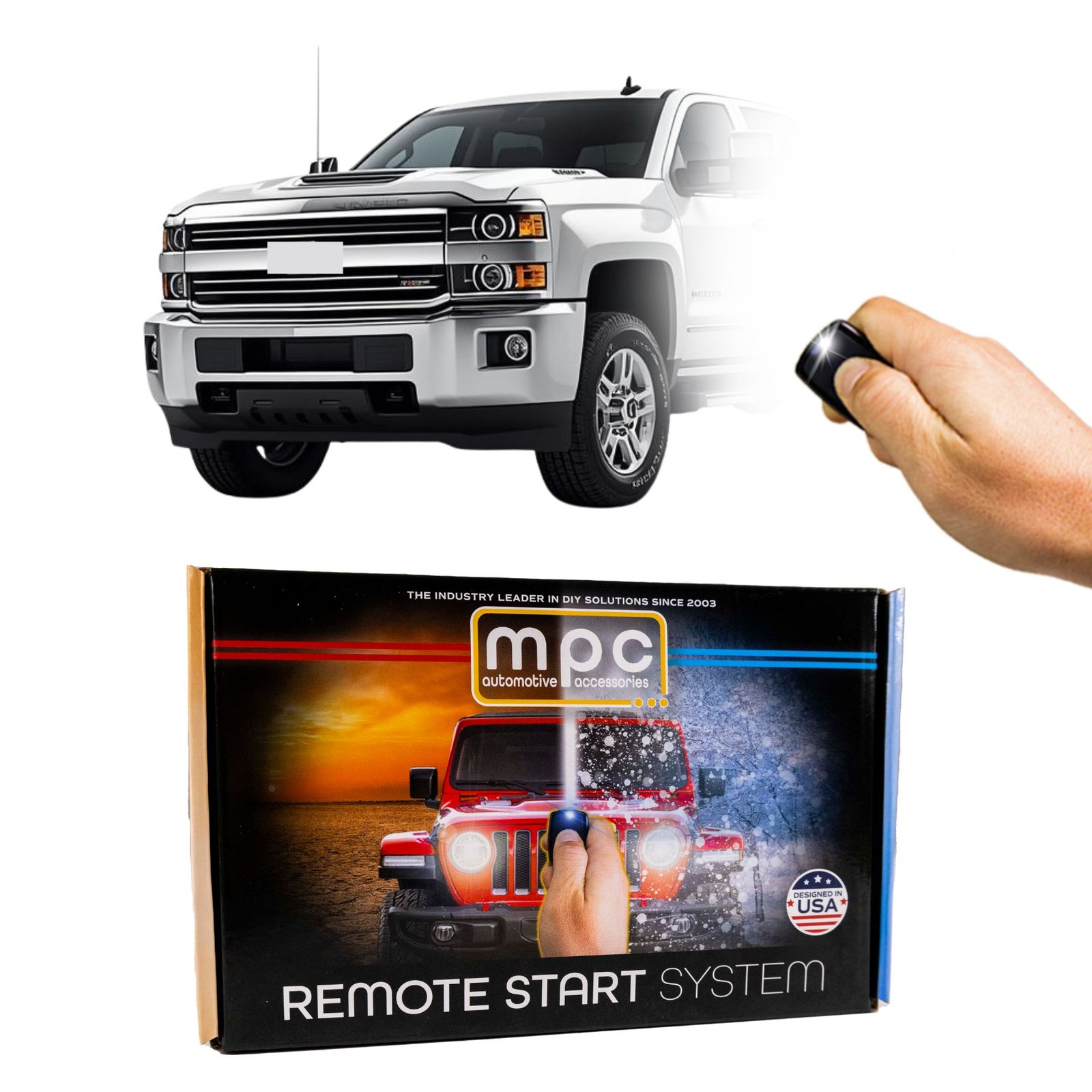 Plug-n-Play Remote Start For 2007-2014 Chevrolet Silverado 2500 Uses OEM REMOTES
