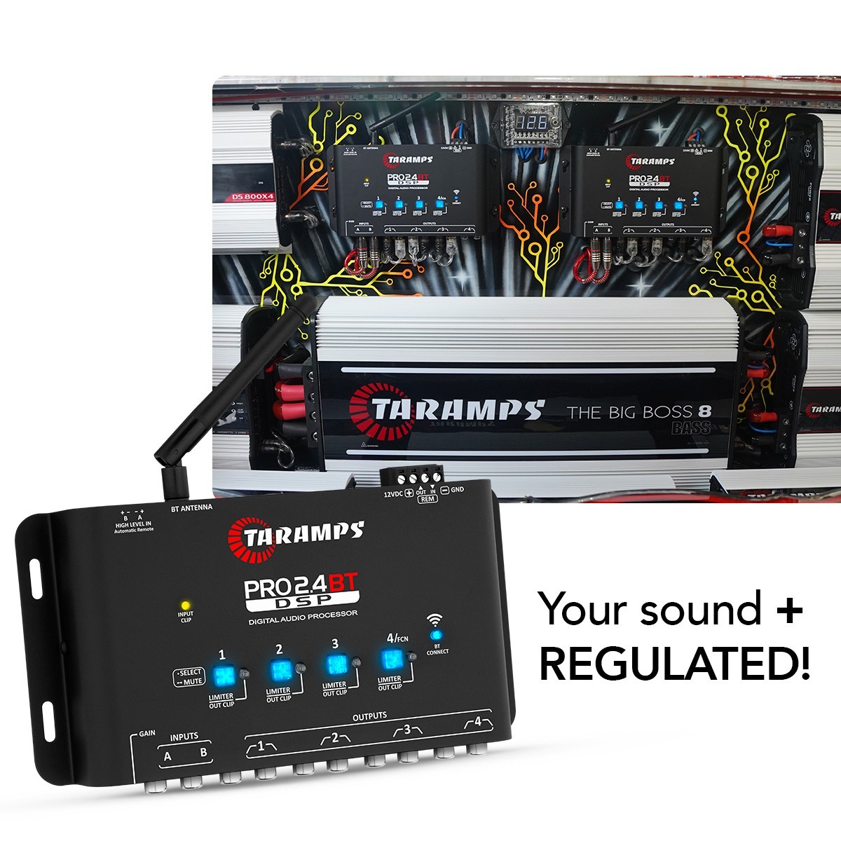 Taramps Audio Processor PRO 2.4BT – DSP Bluetooth Control via App