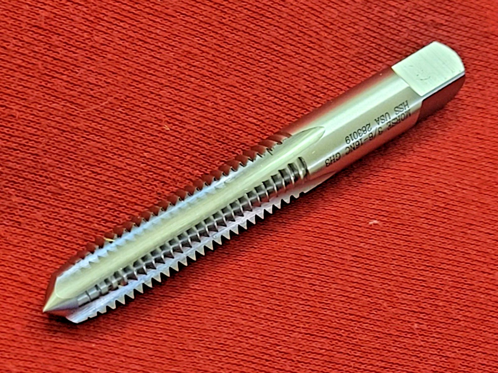 3/8-16 NC Plug Hand Tap Morse MT3732432 4FL RH USA GH3 4 Flute