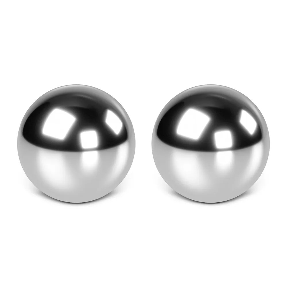 Vaginal Ben Wa Benwa Kegel Balls Vaginal Tightening Exercise, Silver, 3/4 inches