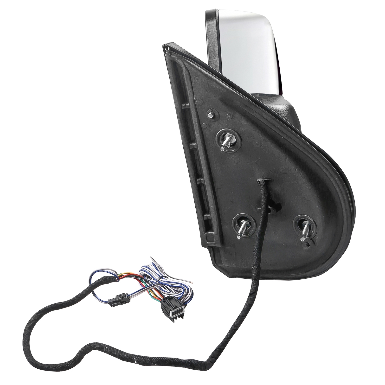 Pair Chrome Power Heated Tow Mirrors For 2007-2014 Chevy Silverado GMC Sierra