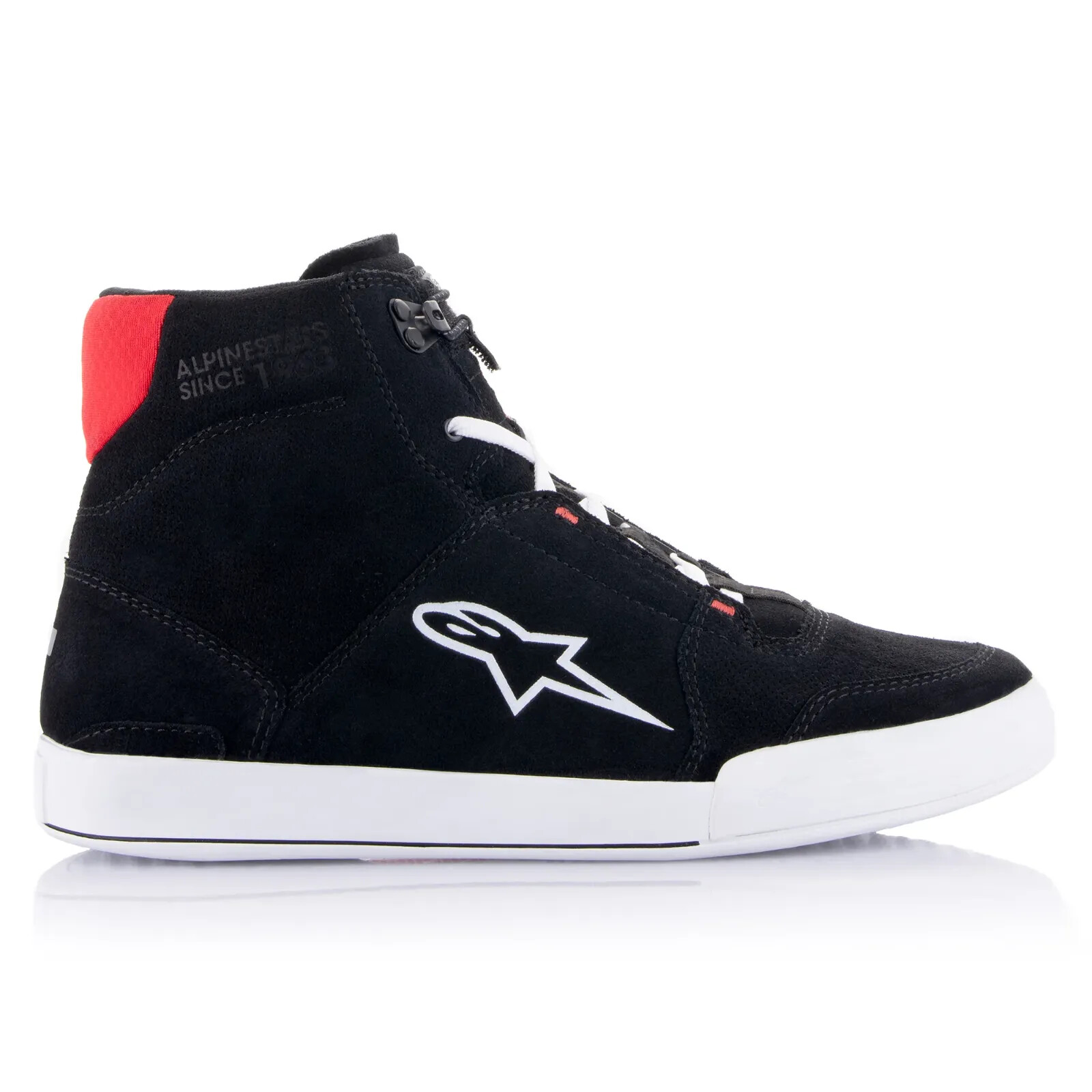 Alpinestars Chrome Motorcycle Shoes Black/White/Bright Red (1304)