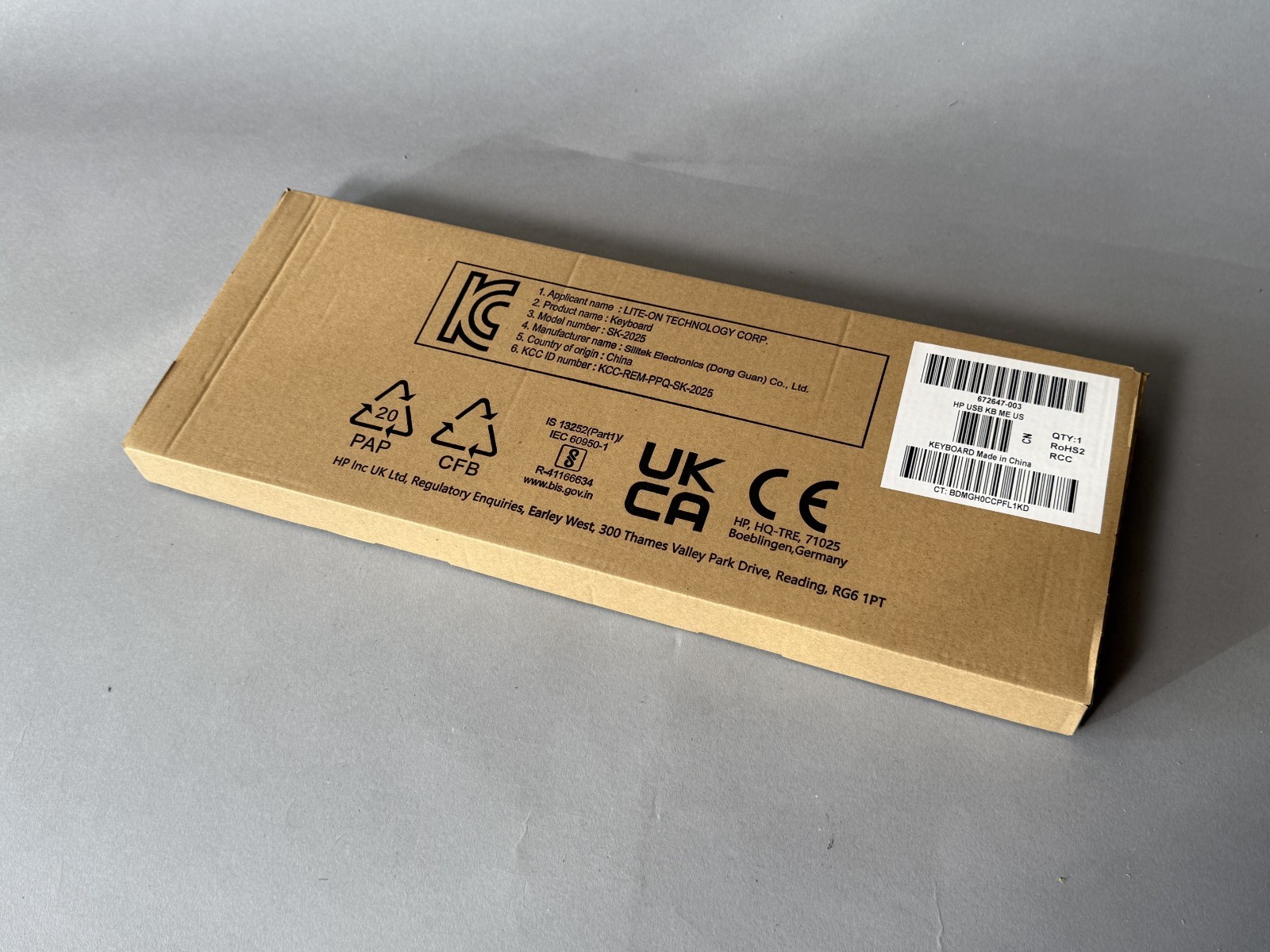 NEW - USB Keyboard - HP SK-2025 Wired USB Keyboard Black