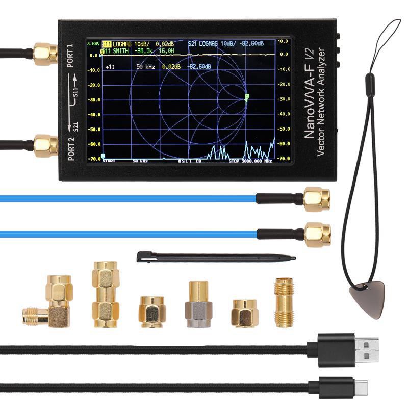 4.3" IPS LCD Vector Network Analyzer NanoVNA-F V2 S parameter Accurate Measuring