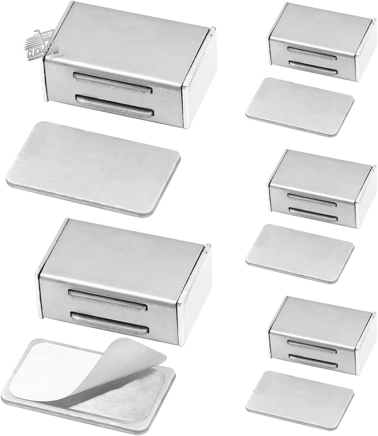 6 pieces furniture magnets closure, magnetic closure strong stainless steel door, greenhouse