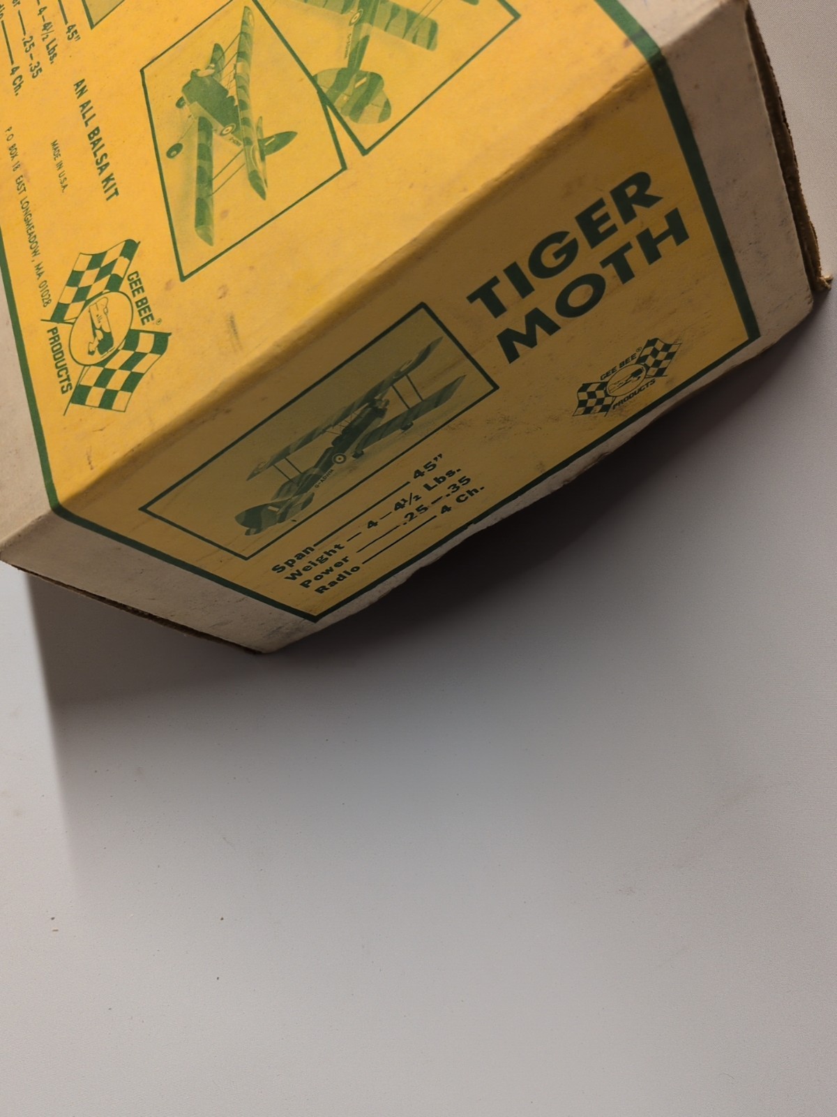 Gee Bee "Tiger Moth" RC Model Kit 45" Wingspan - Unbuilt Open Box