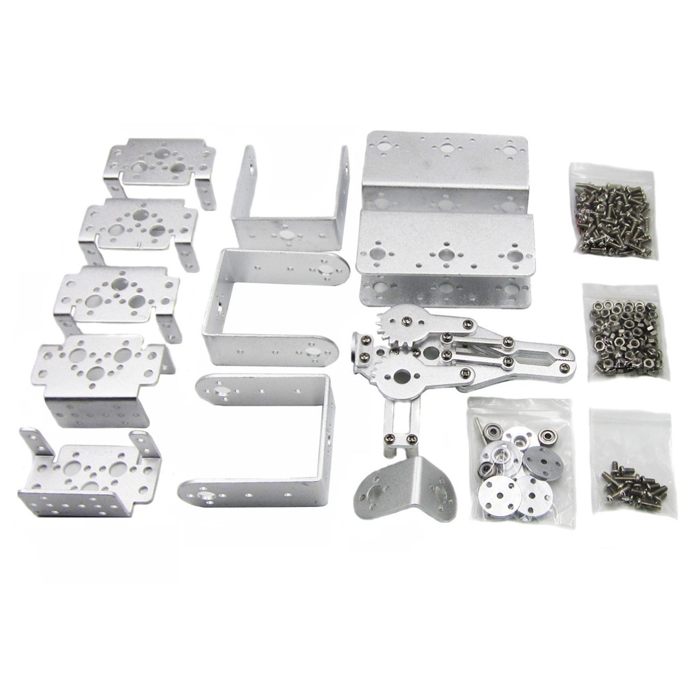 460MM Aluminium Arduino Robot Clamp Claw Mount Kit 6DOF Mechanical Robotic Arm