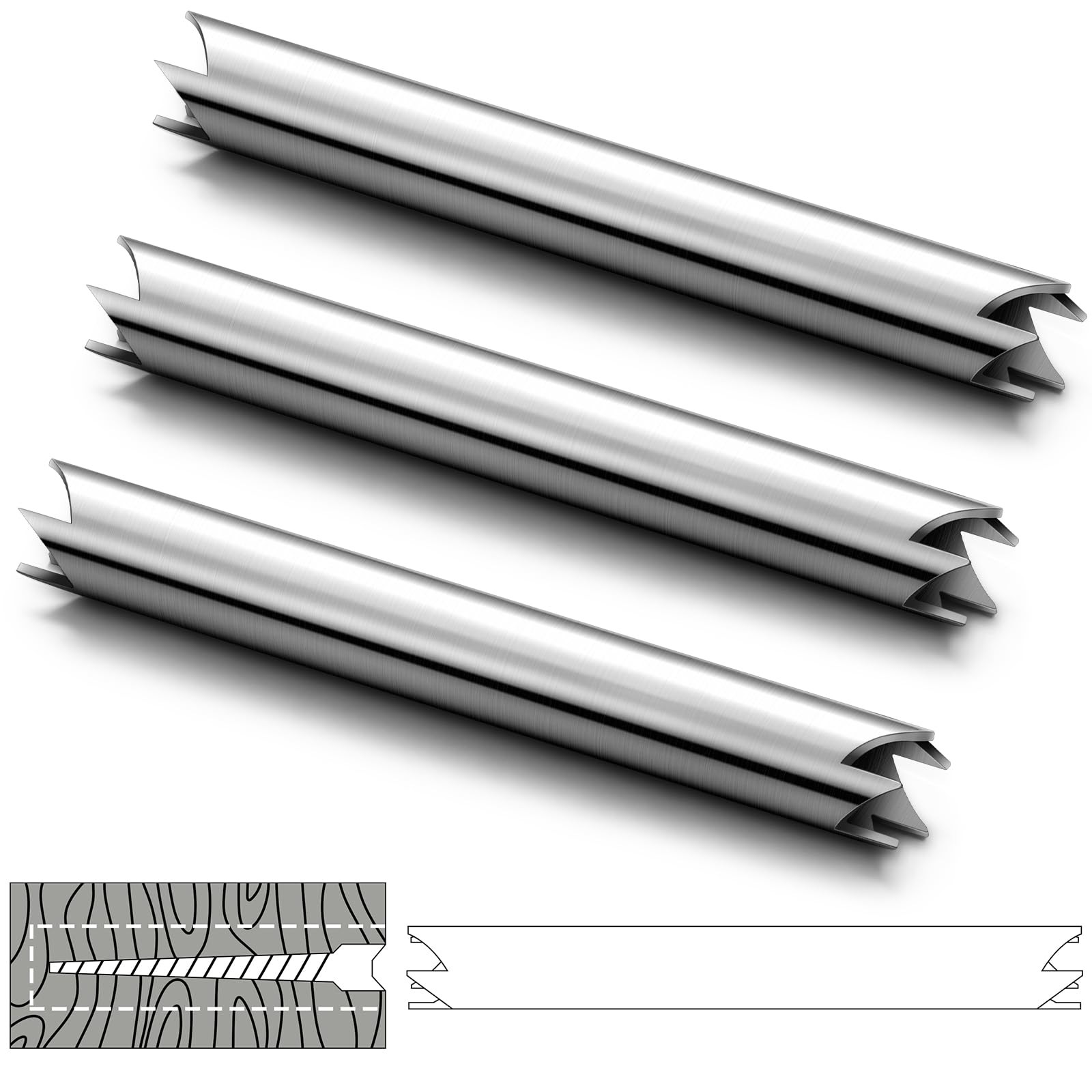 3 Pcs Single Screw Extractor 1/4" Broken Extractor Screw Remover