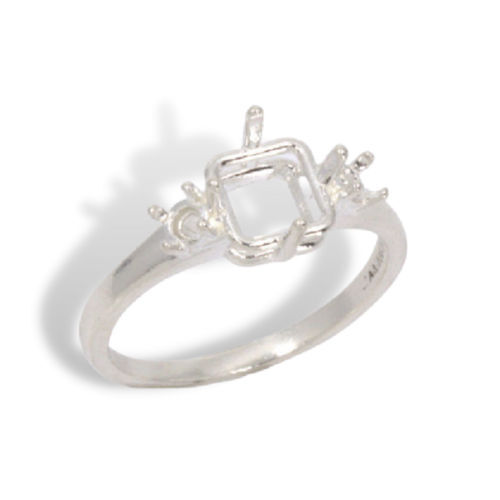 Accented Square Pre-notched Ring Mounting
