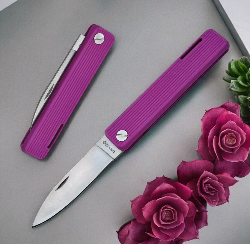 Folding Knife | Baladeo Papagayo Paring Knife Stainless Steel Blade - Purple