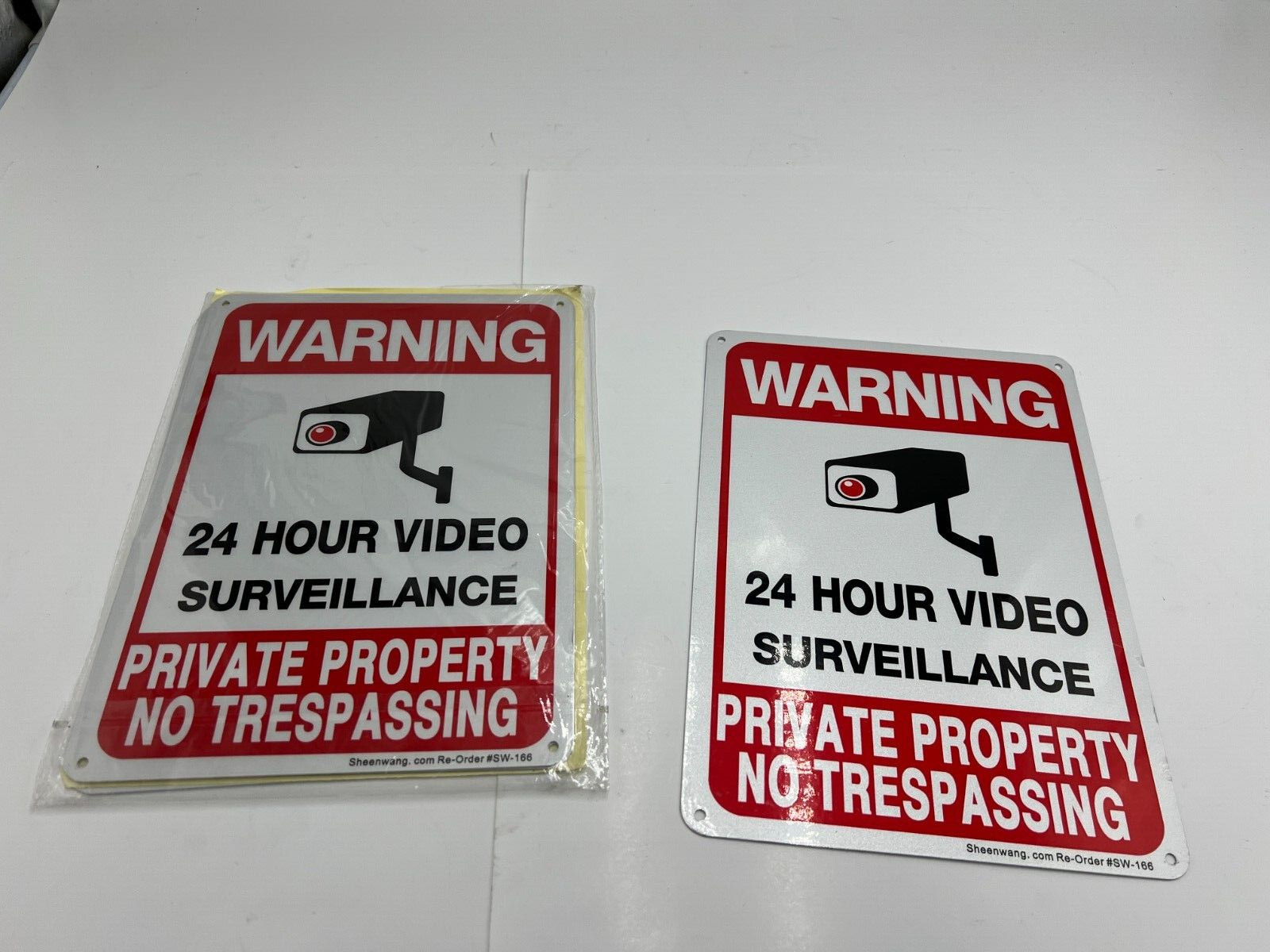 (5 Packs of 4) Sheenwang SW-166 Private Property No Trespassing Sign 10"x7"