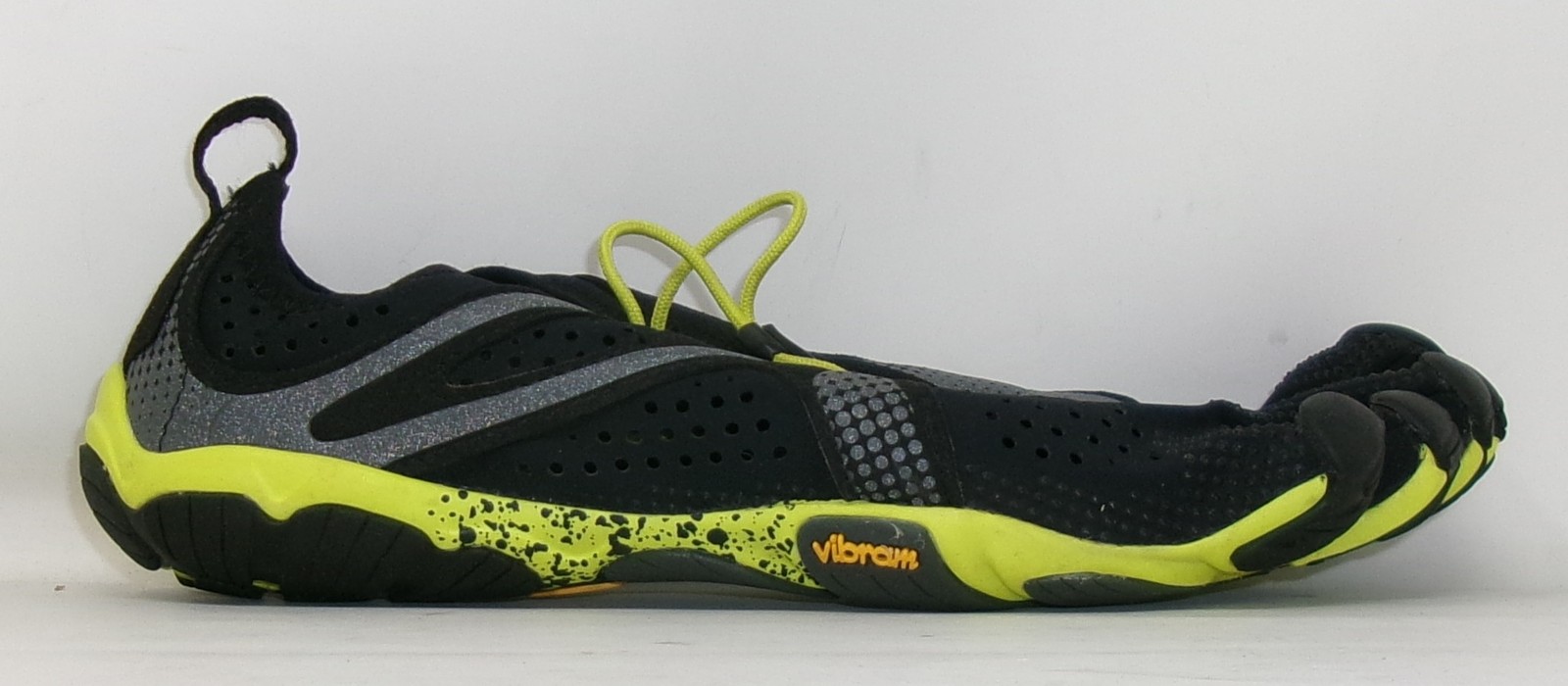 Vibram Men's V Running Shoes, Black/Yellow, 42 EU/9-9.5 US - GENTLY USED