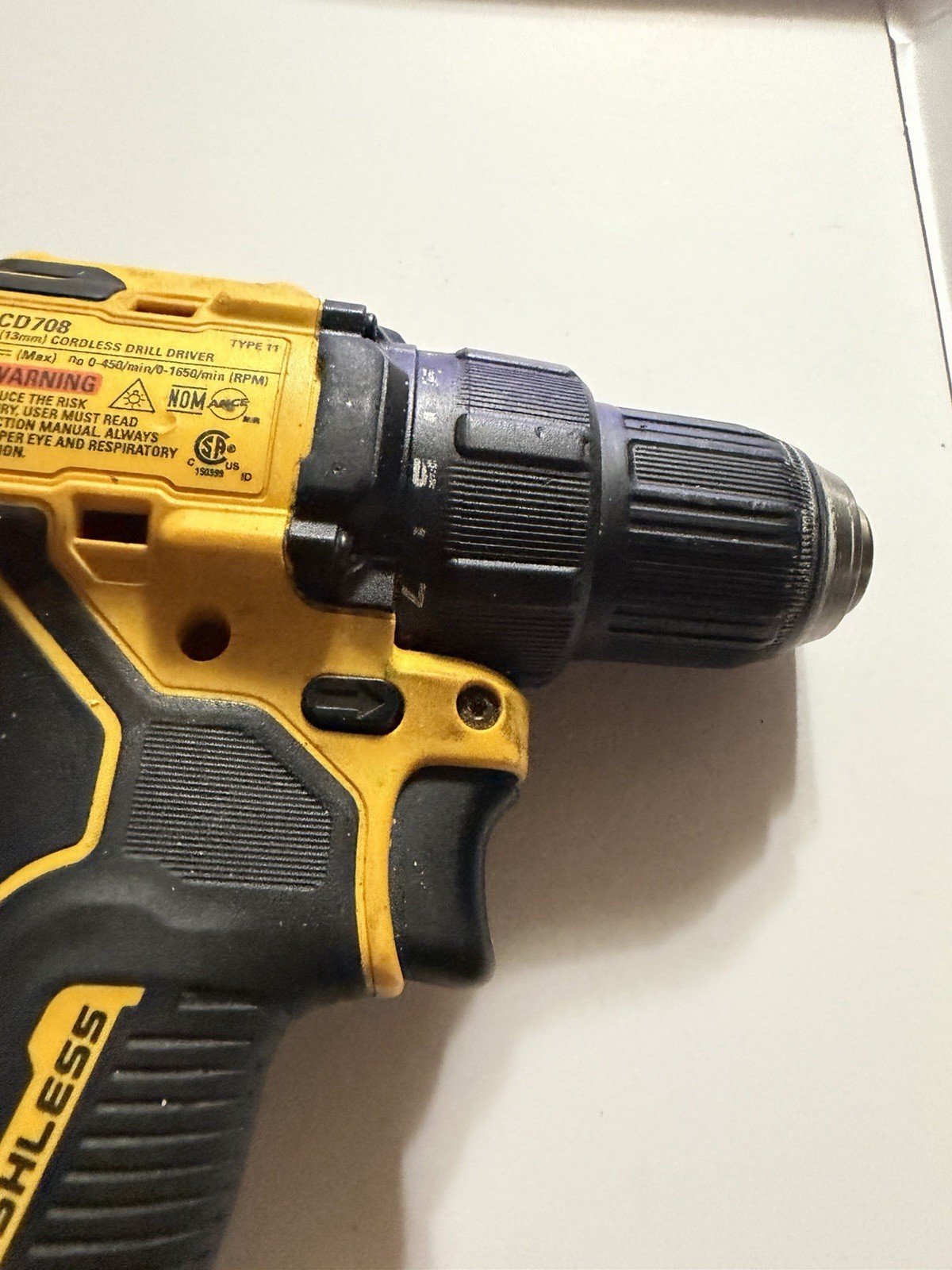 DeWalt Atomic Compact DCD708 Brushless 1/2" Cordless Drill Driver - Tool Only