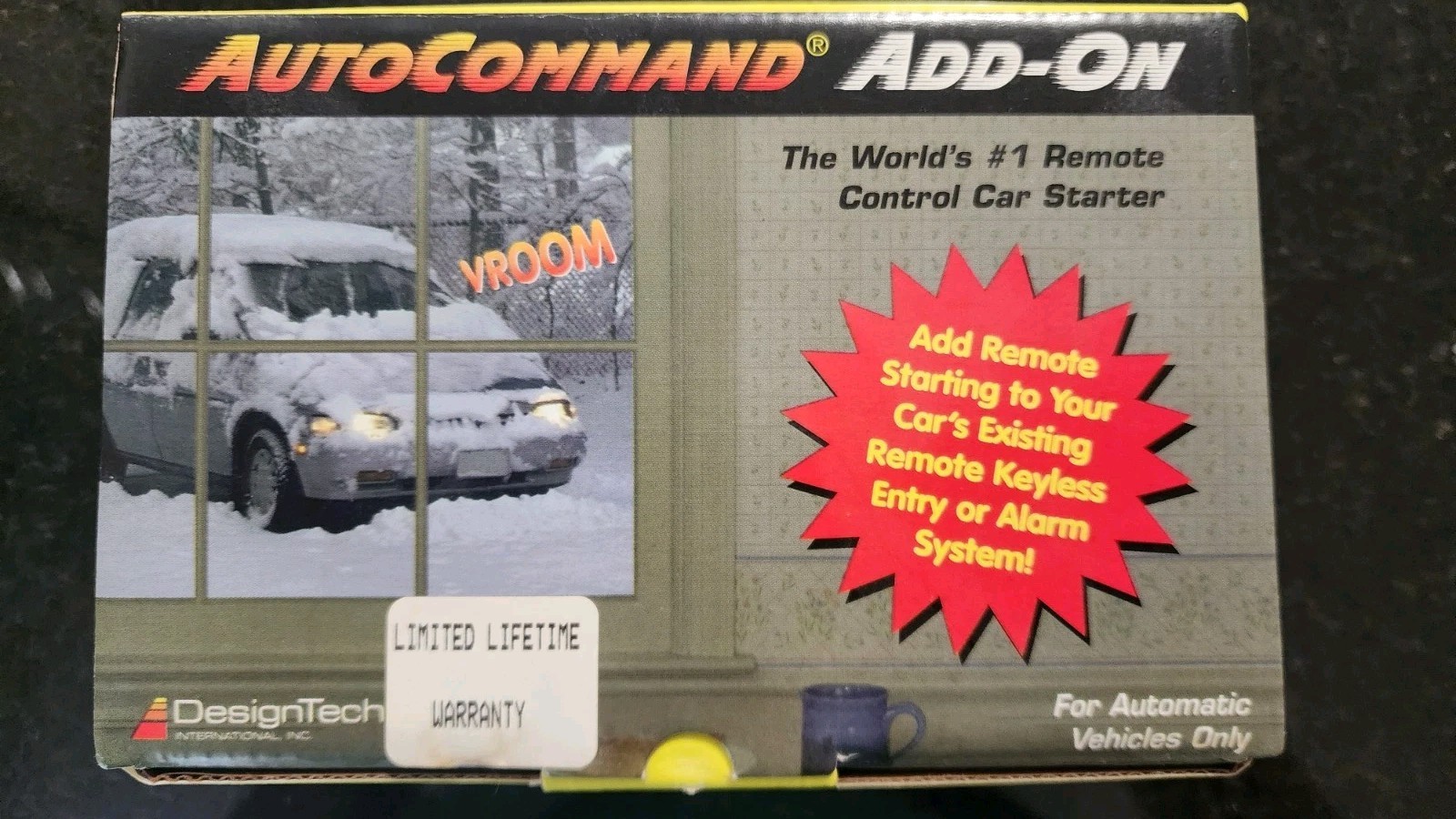 Remote Control Car Starter AutoCommand Deluxe Model 25522 Add On Design Tech, Va