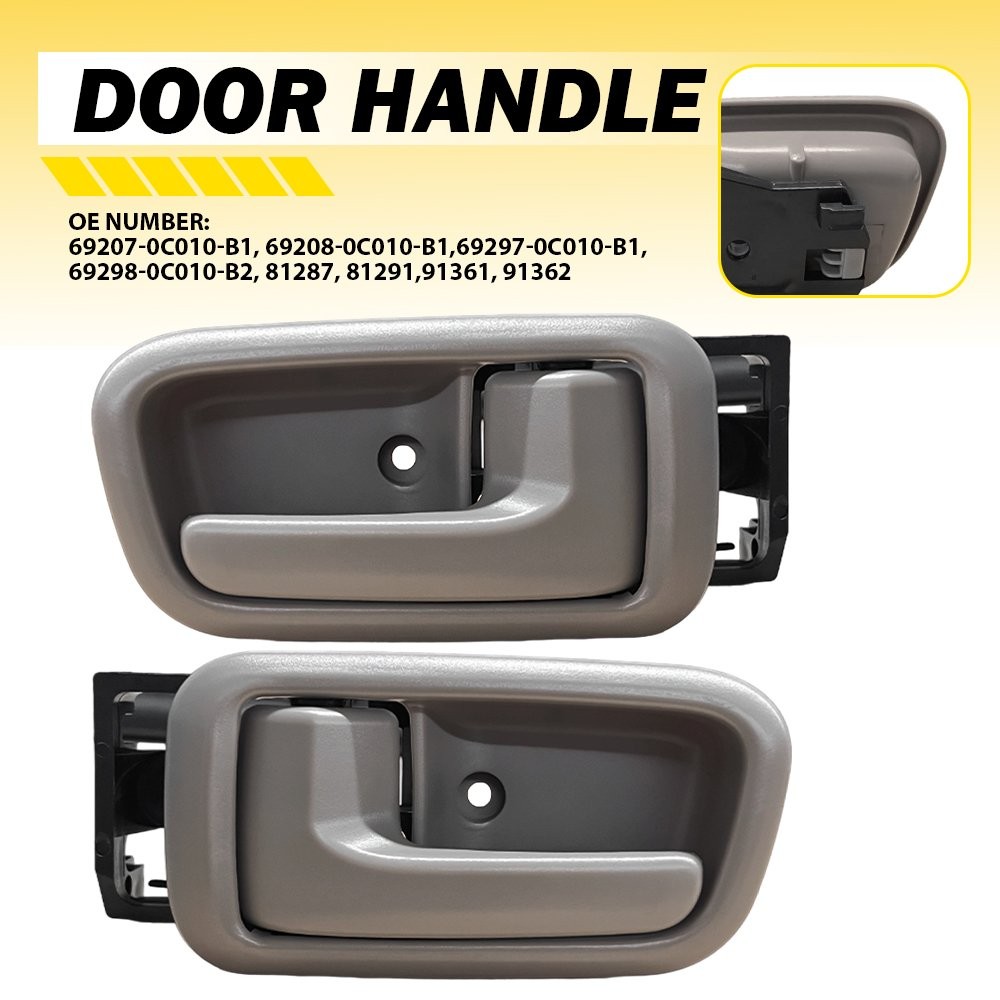 Pair Beige Interior Door Rear Handle Left Right Side For Toyota Tundra 2000-2006