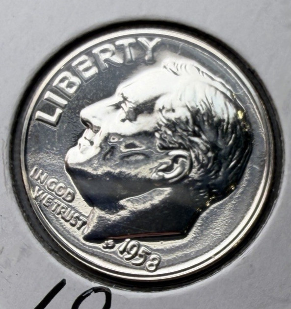 1958-P GEM Proof Silver Roosevelt 10c ~ Fantastic mirrors~ Nice! ~ C01