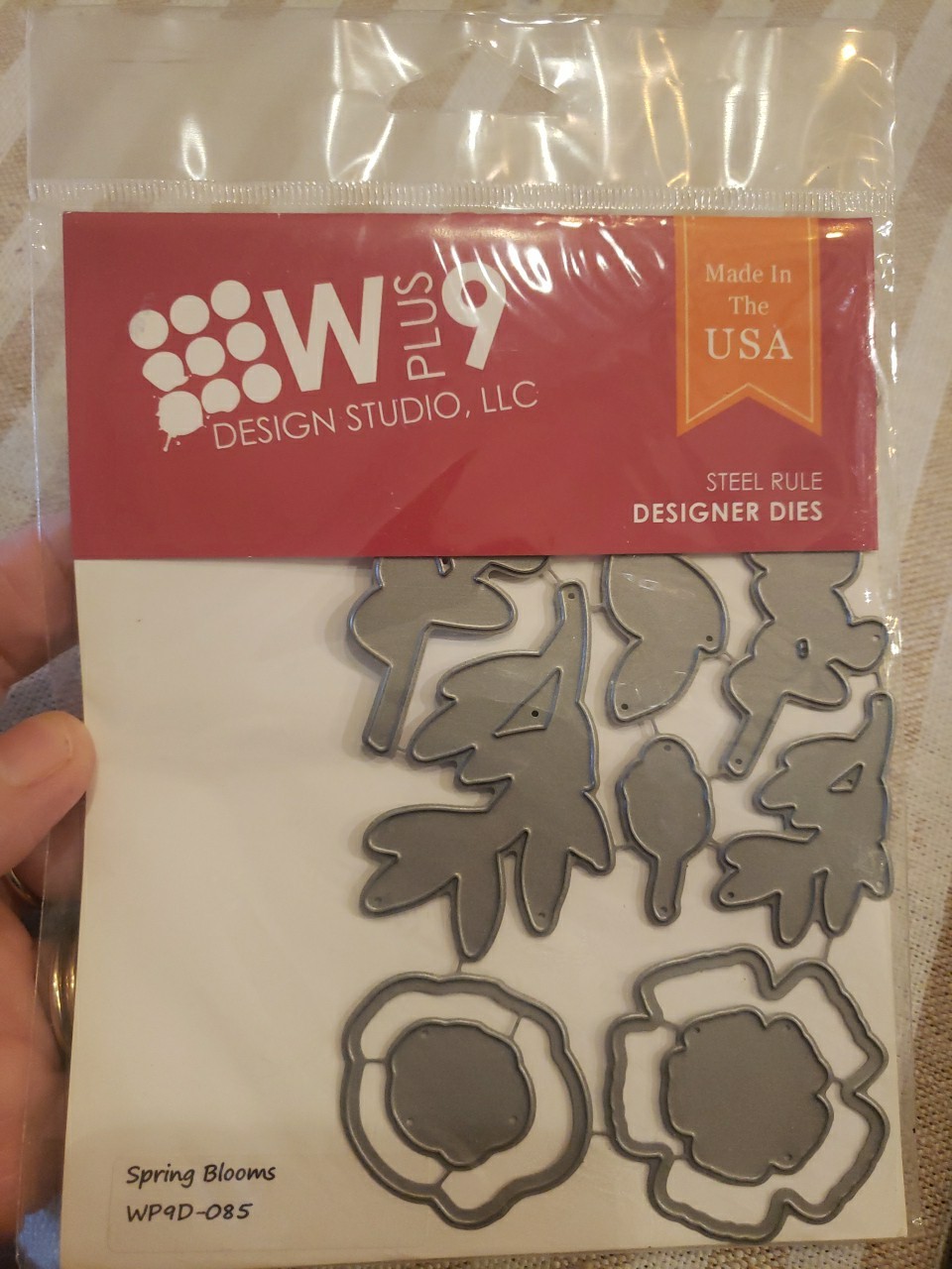 WPlus9 W PLUS 9 Design Studio Spring Blooms steel rule die set WP9D 085 DIES