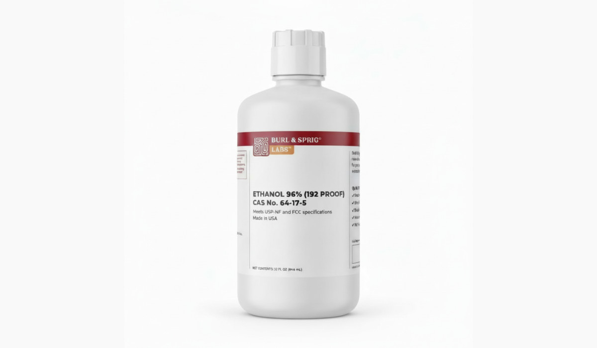 192 Proof Ethanol Solvent 96% High Purity Laboratory & Extraction Grade