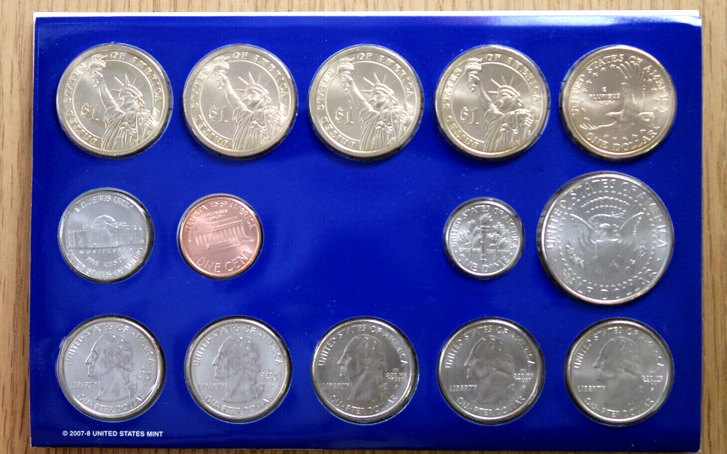 2008 Mint Set - Uncirculated Coins - 28-Coin Set - P & D