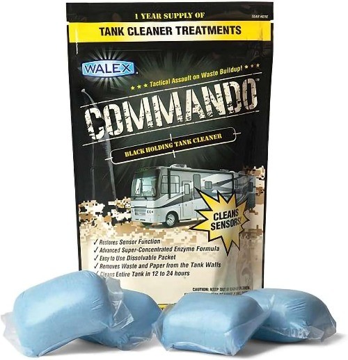 Commando RV Black Holding Tank & Sensor Cleaner - Eliminates 4 Count (Pack of 1)