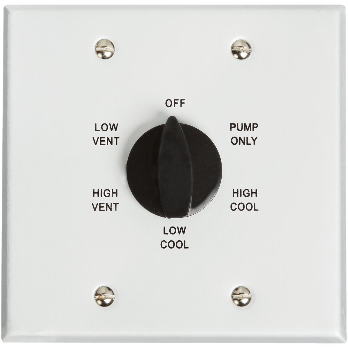 Two-Speed Six-Position Metal Rotary Switch - 2 Gang Metal 7131  Manufacturing