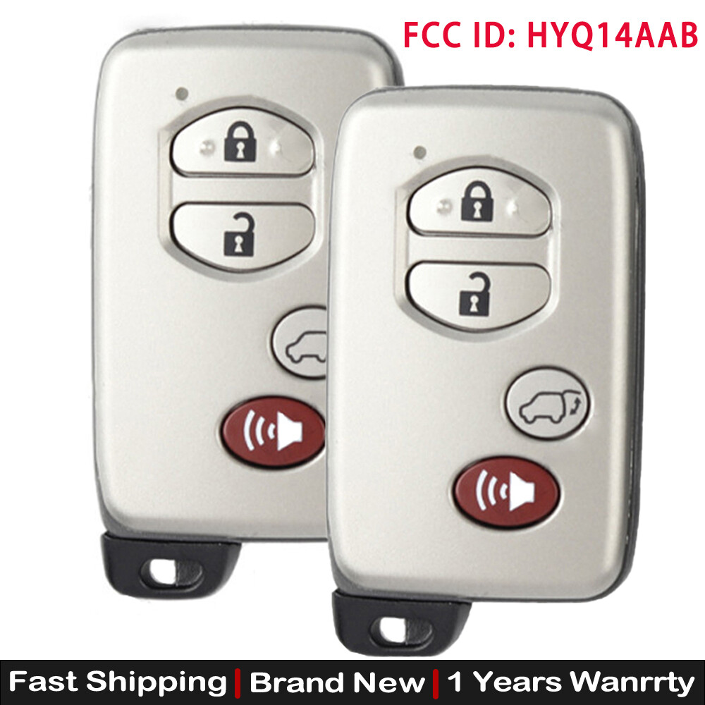 2 Unlock Smart Key for Toyota Highlander 2008-13 Remote Fob HYQ14AAB 271451-0140