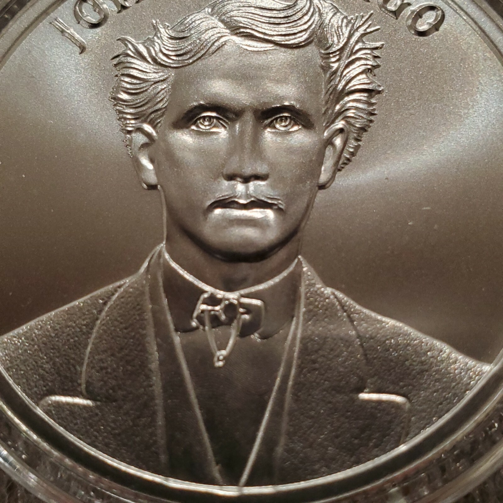 Johnny Ringo 1 oz .999 silver Wild West Legends Gun slinger colt 45 Tombstone