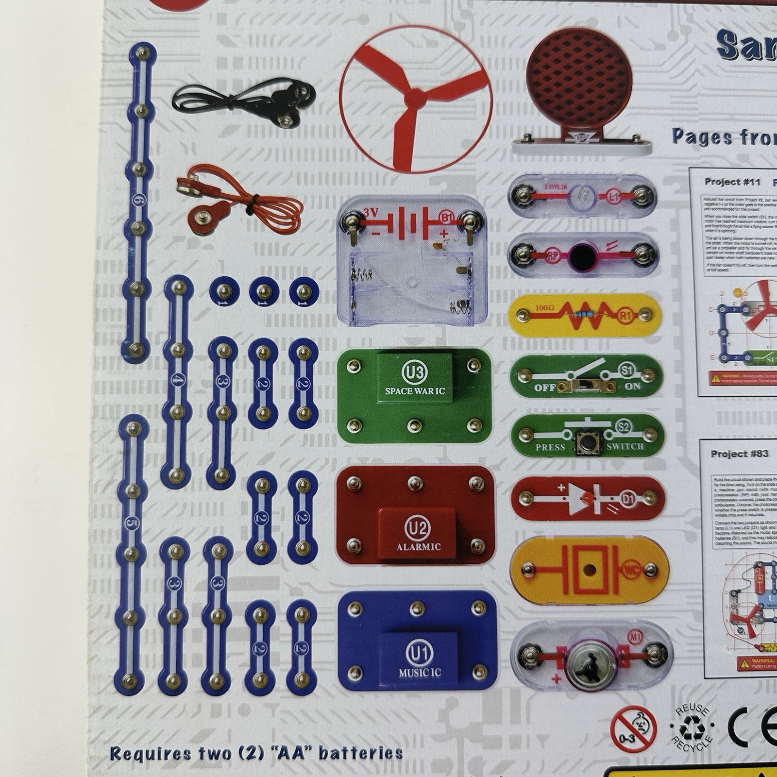 Elenco Snap Circuits Junior STEM Build Over 100 Electronic Projects Complete