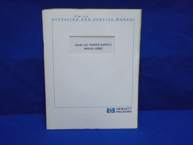 HP 6205C Operating & Service Manual