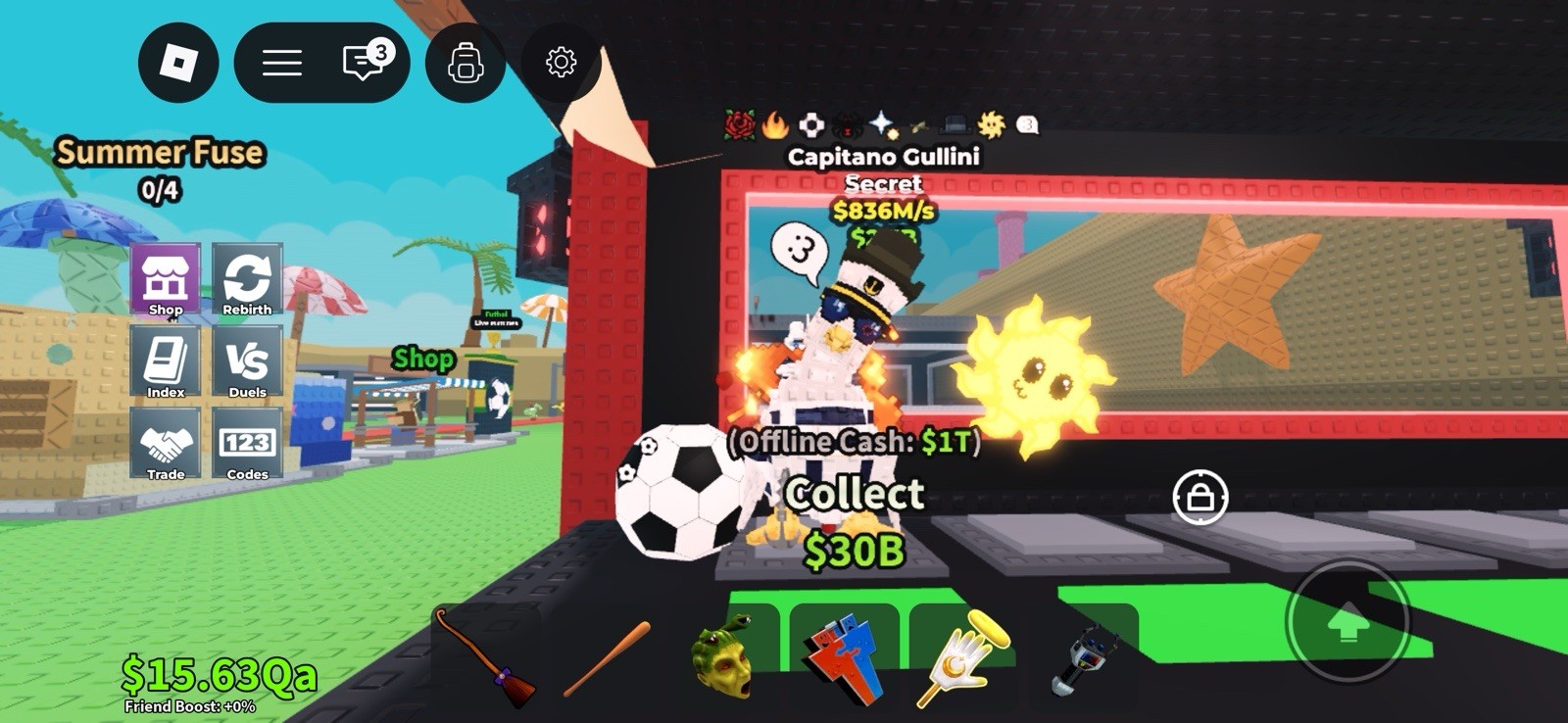 Roblox Summer Fuse Secret Game Item/Asset "Capitano Gullini"